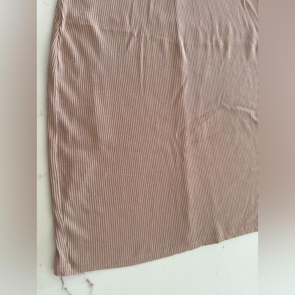 H&M Tan Ribbed Mini Dress - Picture 2 of 7